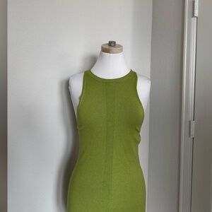 Green Sleeveless Knit Top